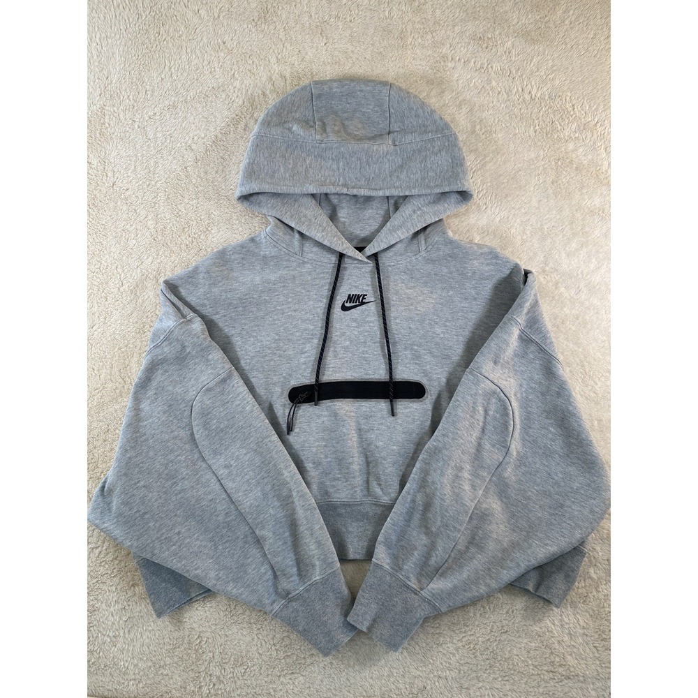 Nike Sportswear Tech Fleece Women's Essential Pullover Gray Hoodie Size Small